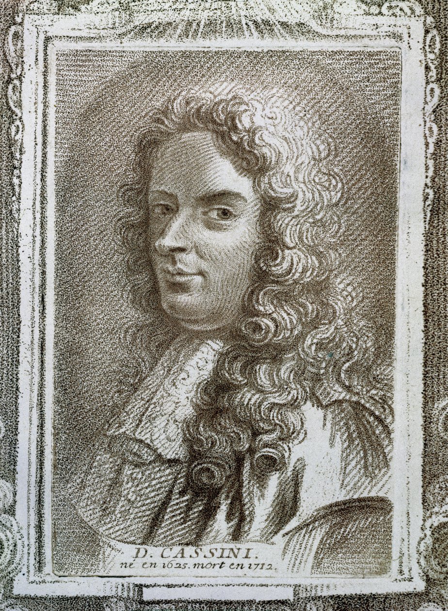 Giovanni Domenico Cassini (1625-1712), ilustrace z Histoire des Mathematiciens od Alexandra Saveriena (1720-1805), vydané v Paříži 1766 od French School