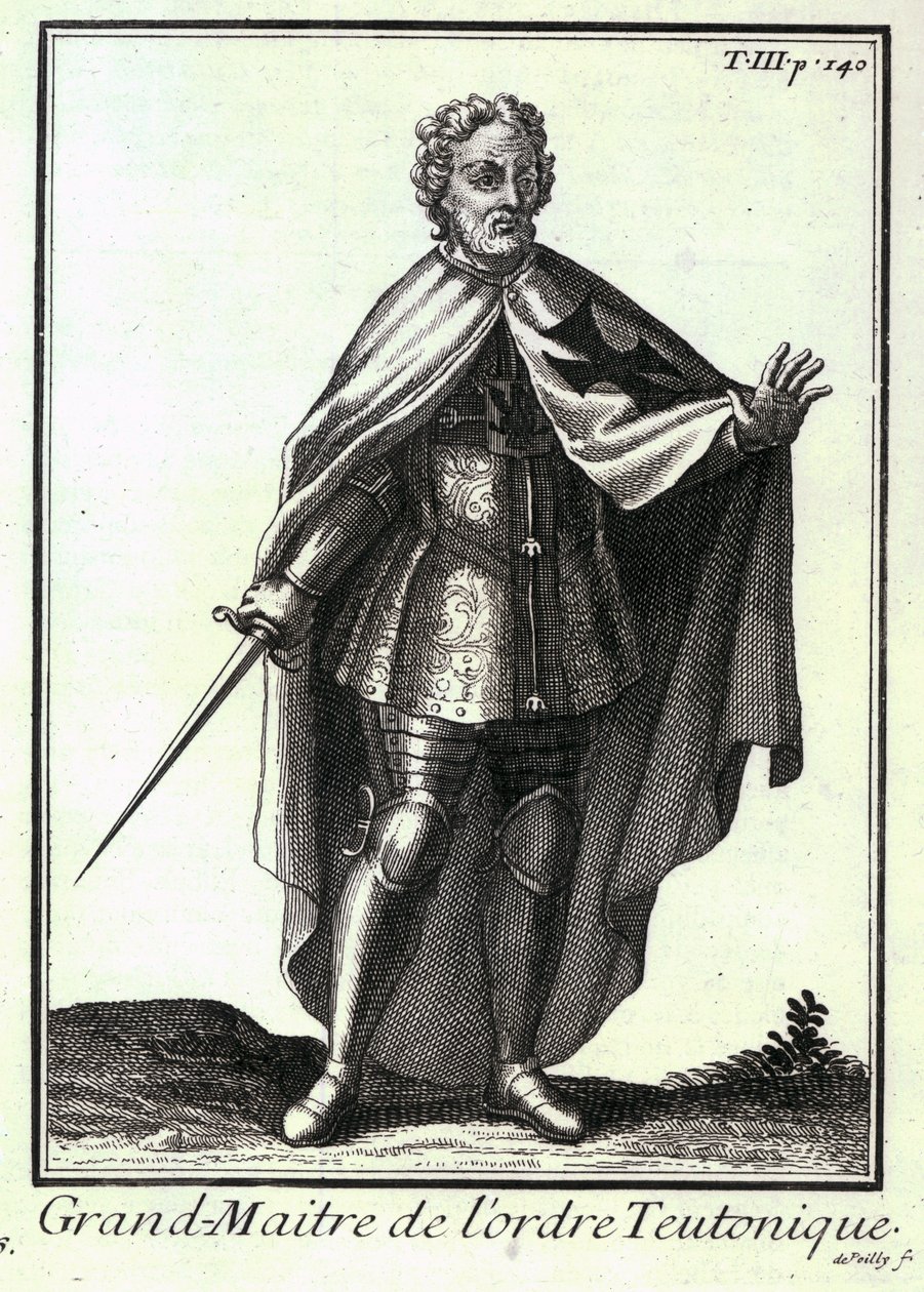 Velmistr Řádu německých rytířů, ilustrace z 