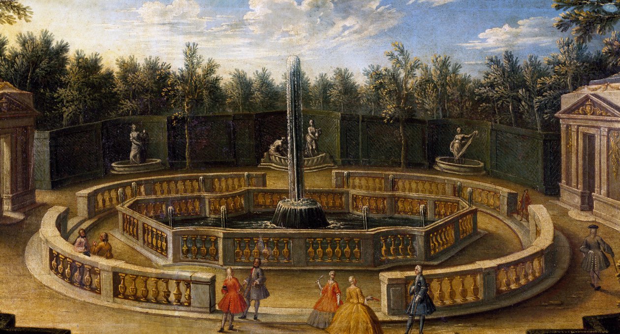 Grove of Domes ve Versailles od French School