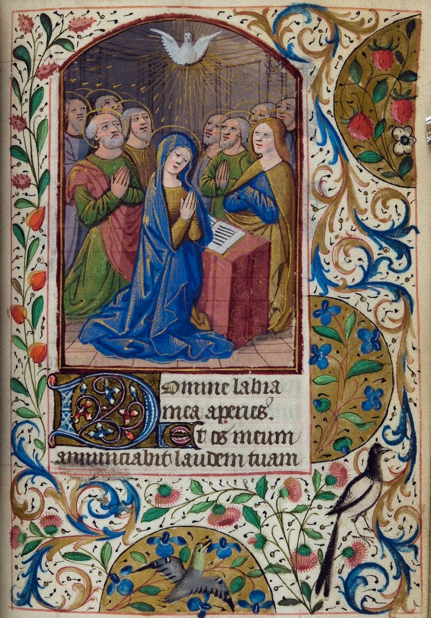 H/L-3-3 fol. 104r Letnice, z Knihy hodin, Použití Paříže, polovina 15. století od French School