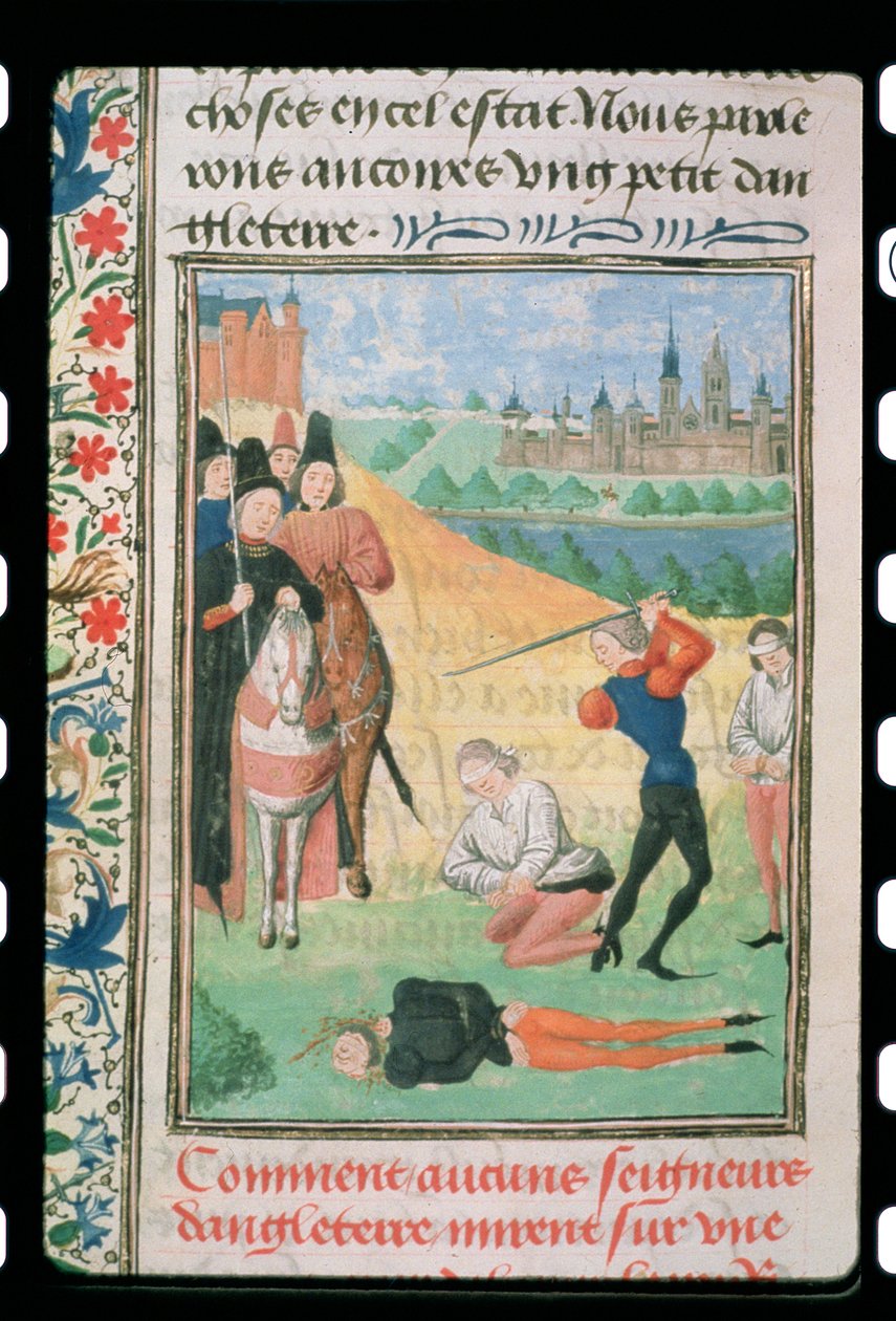 Harl 4380 f.193v Poprava příznivců Richarda II., z Froissart