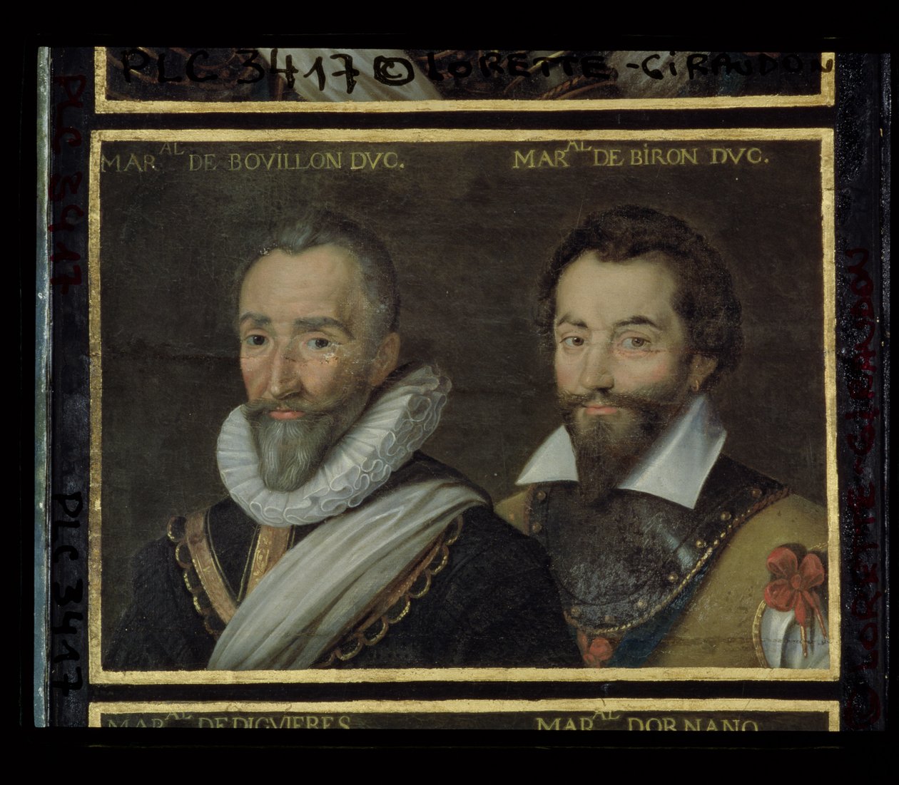 Henri de la Tour dAuvergne (1555-1623) vévoda z Bouillonu a Charles de Gontaut (1562-1602) vévoda z Biron, 1617-38 od French School