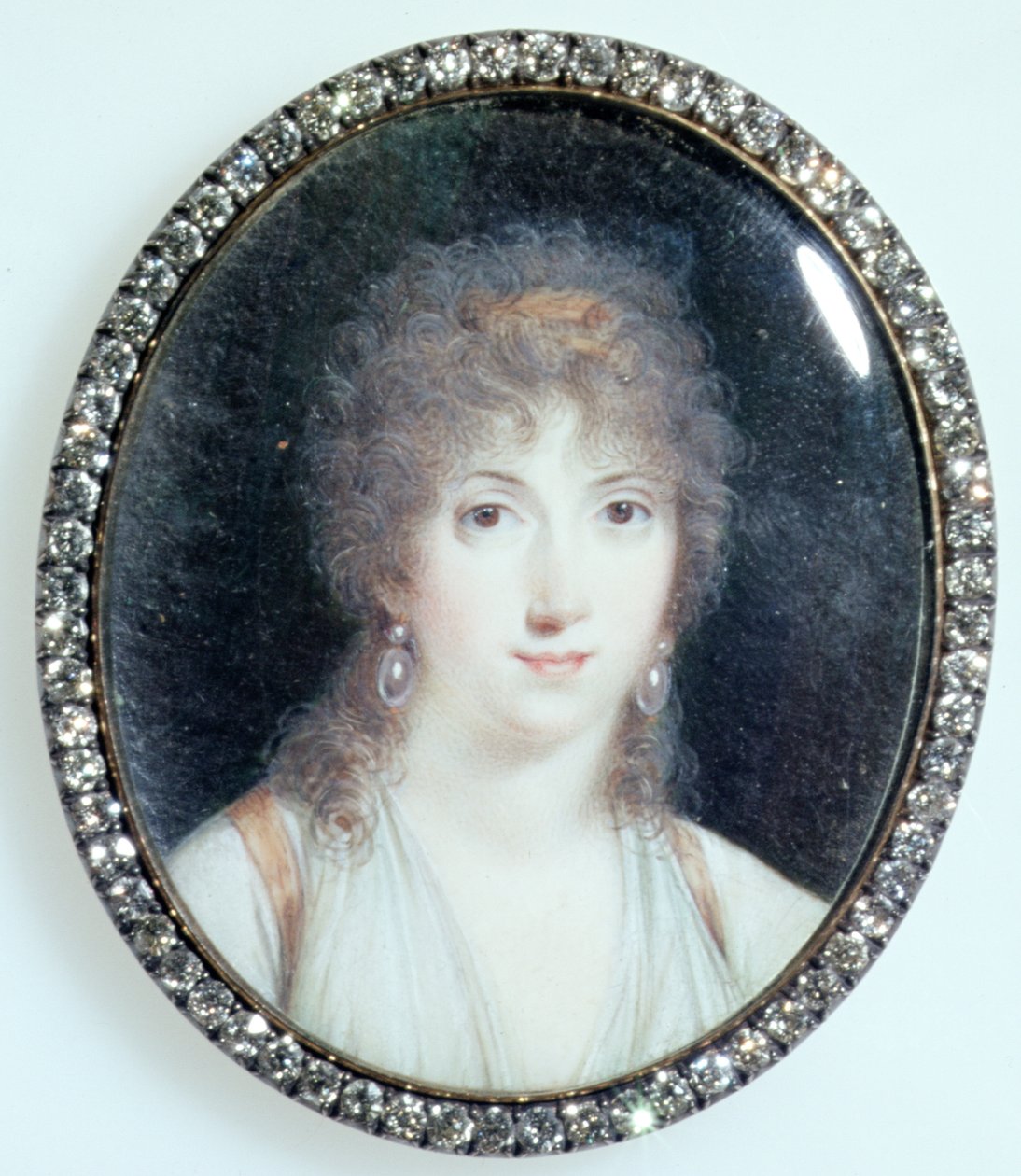 Henriette Lucy Dillon (1770-1853) Marquise de la Tour du Pin Gouvernet, kolem 1802 (wc na slonovině) od French School