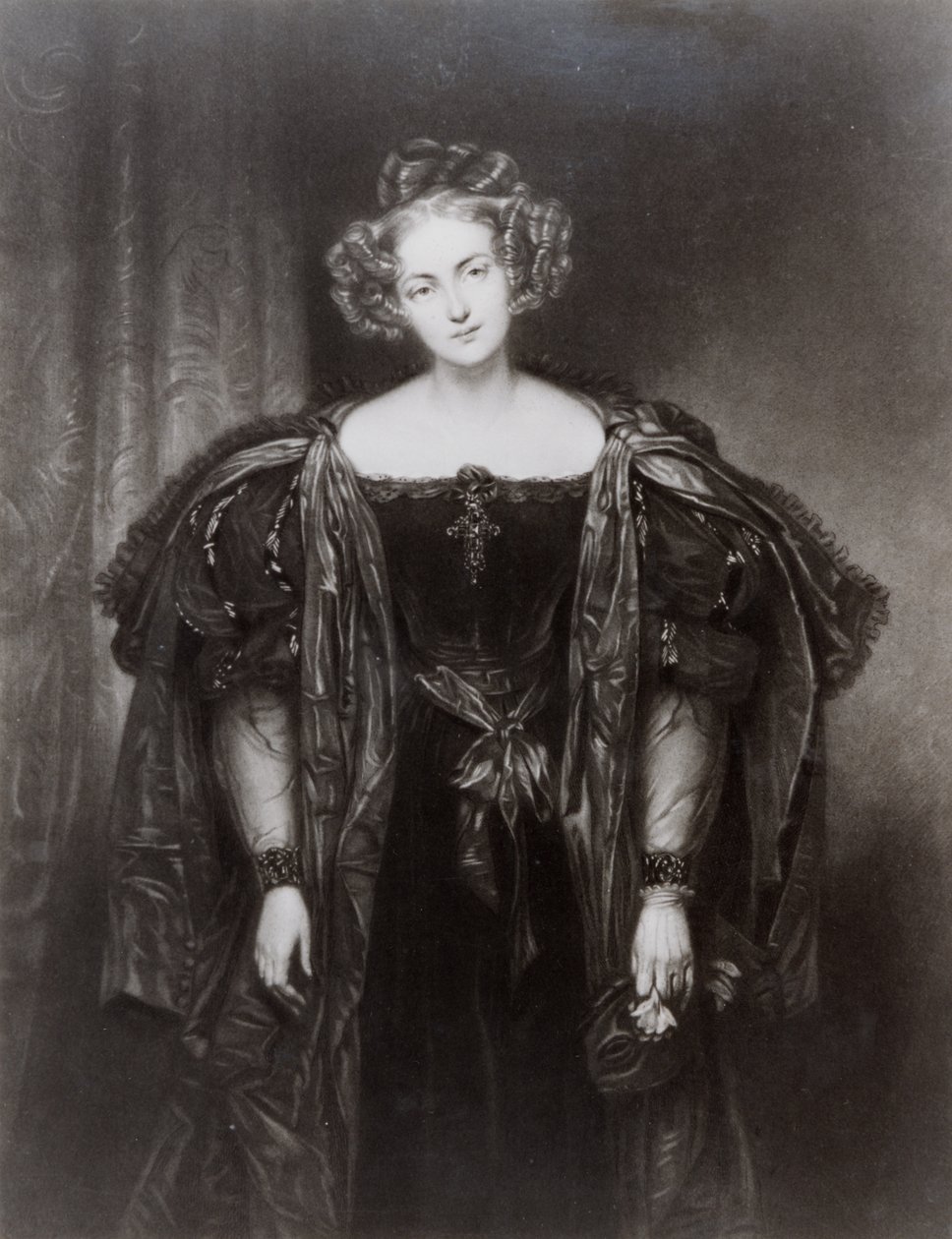 Henriette Sontag jako Donna Anna v opeře Wolfganga Amadea Mozarta Don Giovanni od French School
