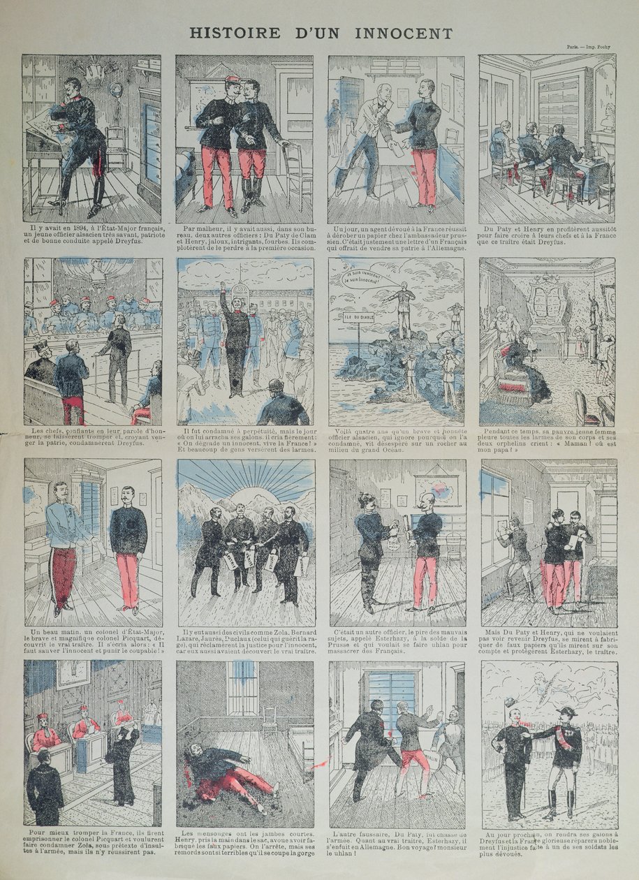 Histoire dun Innocent, ilustrovaná historie Dreyfusovy aféry od French School