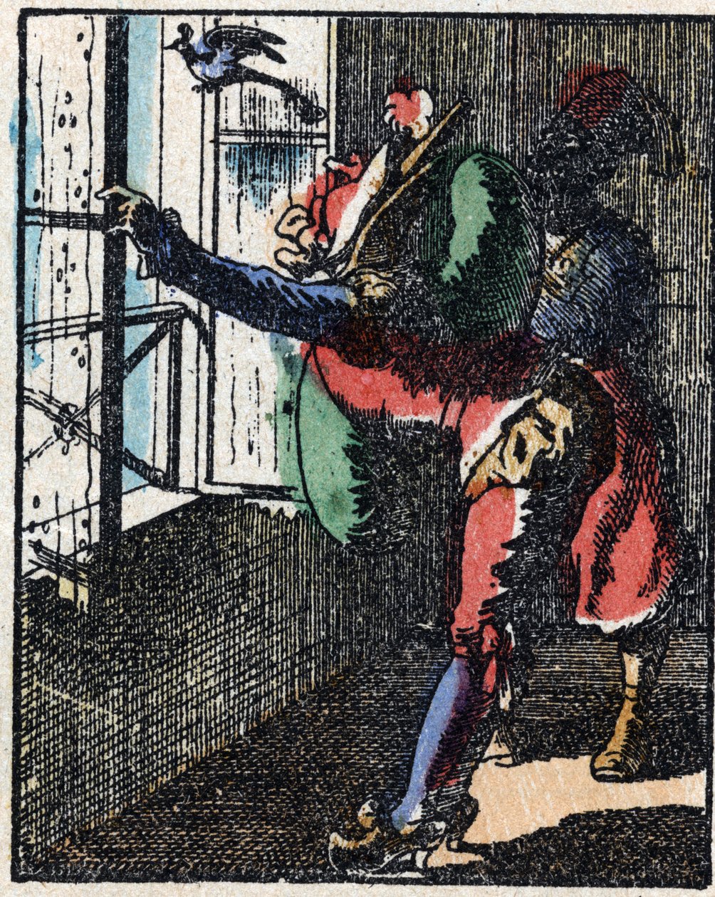 Historie Dr. Pulcinella (Polichinelle). Dřevoryt Imaging Pellerin - Epinal, sd. Konec 19. století. od French School
