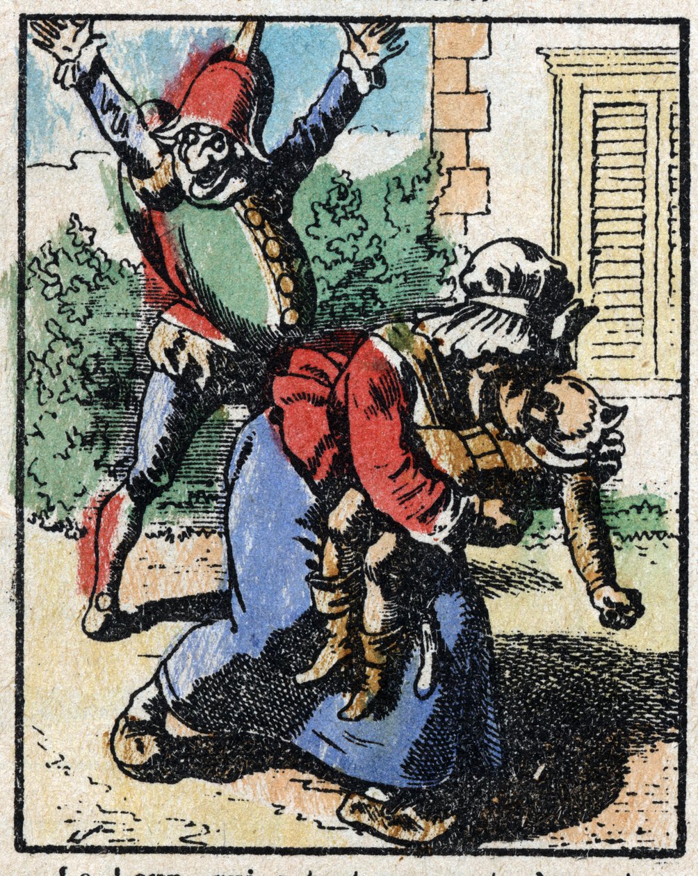Historie Dr. Pulcinella (Polichinelle). Dřevoryt Imaging Pellerin - Epinal, sd. Konec 19. století. od French School