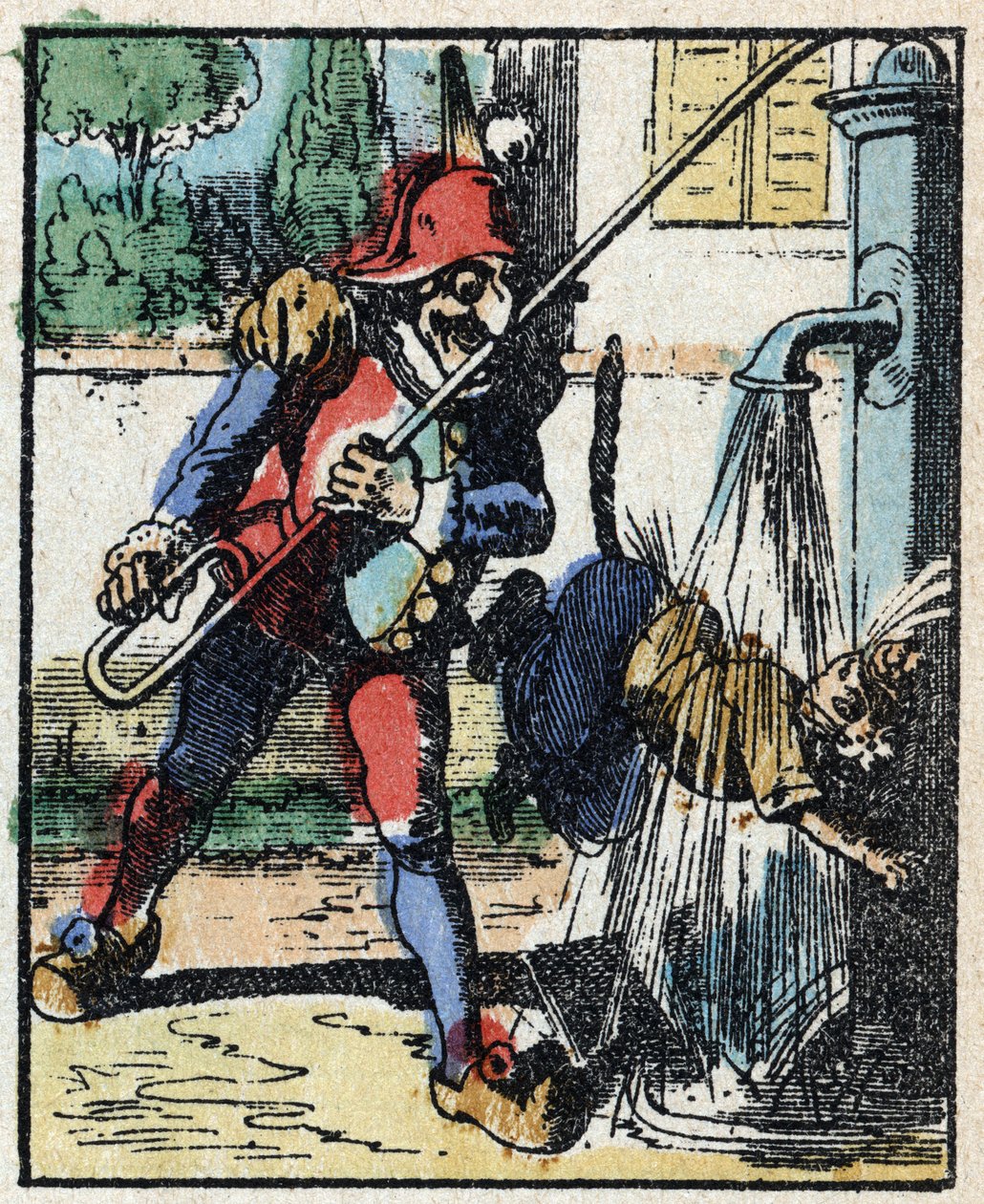 Historie Dr. Pulcinella (Polichinelle). Dřevoryt Imaging Pellerin - Epinal, sd. Konec 19. století. od French School
