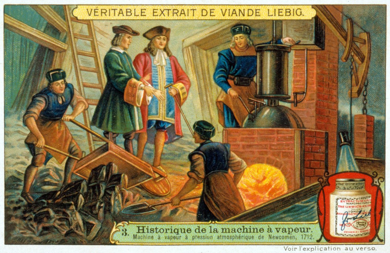 Historie parního stroje: Atmosférický parní stroj Newcomen od French School