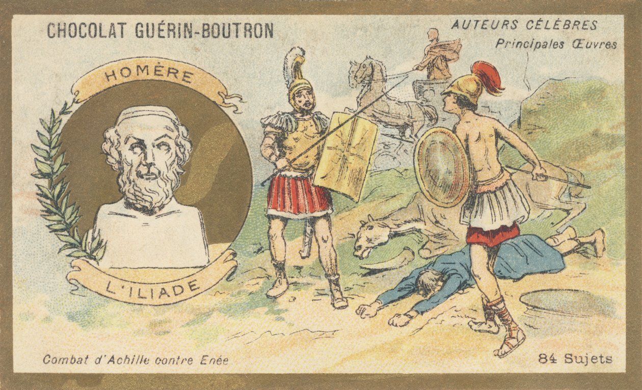 Homér, řecký básník z konce 8. století př. n. l., autor "Iliady". od French School