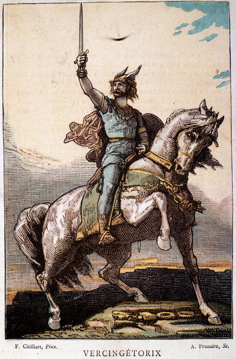 Vercingetorix na koni od French School
