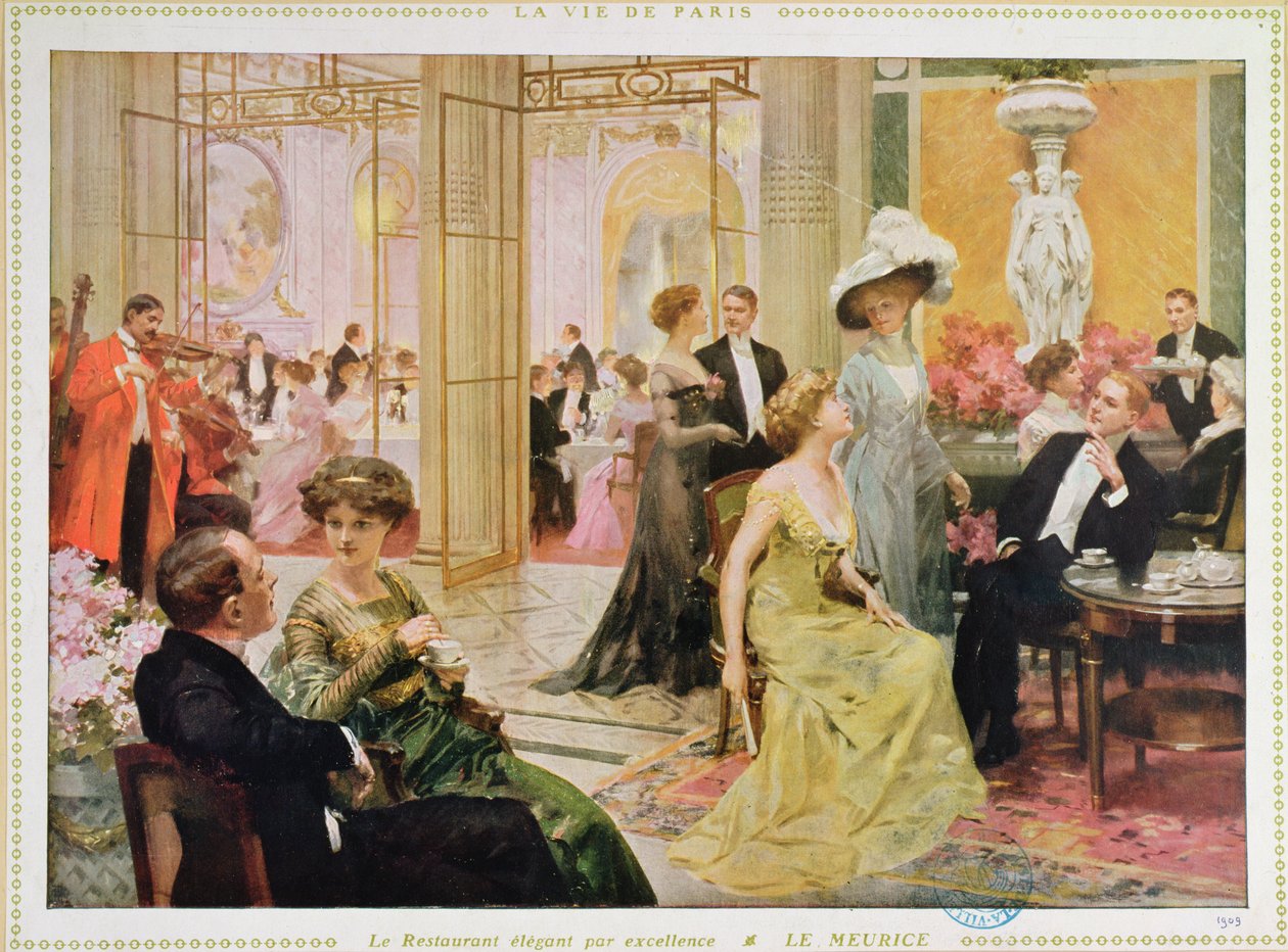 Hotel Meurice, 1909 od French School