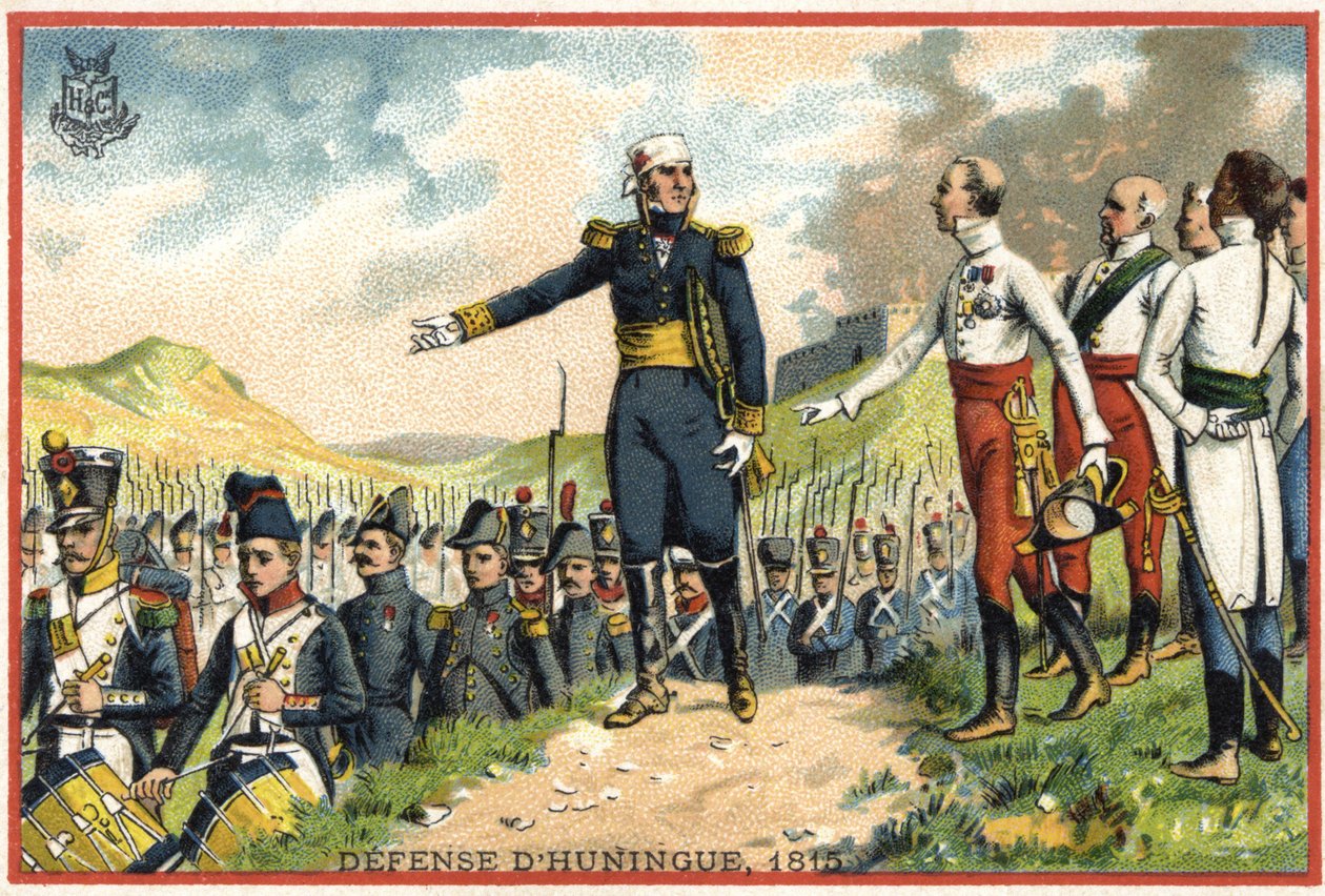 Huningueova obrana v roce 1815 od French School