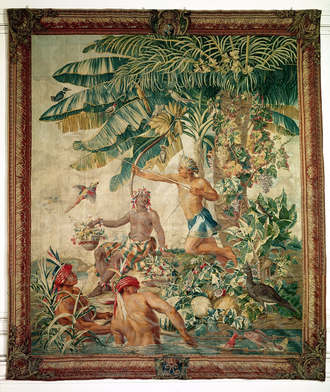 Lov, z New India Hanging, Gobelin Workshop od French School