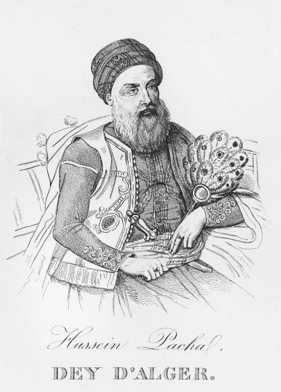 Hussein Pacha, Dey z Alžíru, kolem 1830-40 od French School