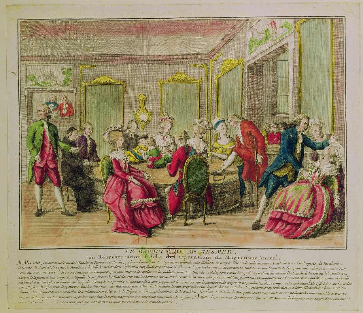 Hypnotické sezení s Franzem Antonem Mesmerem (1734-1815) 1784 od French School