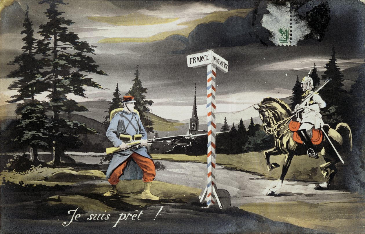 Jsem připraven, pohlednice z první světové války, 1914 od French School