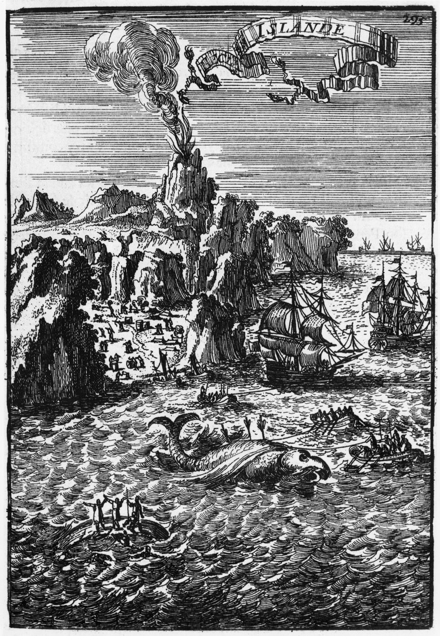Island a lov velryb, ilustrace z Description de l