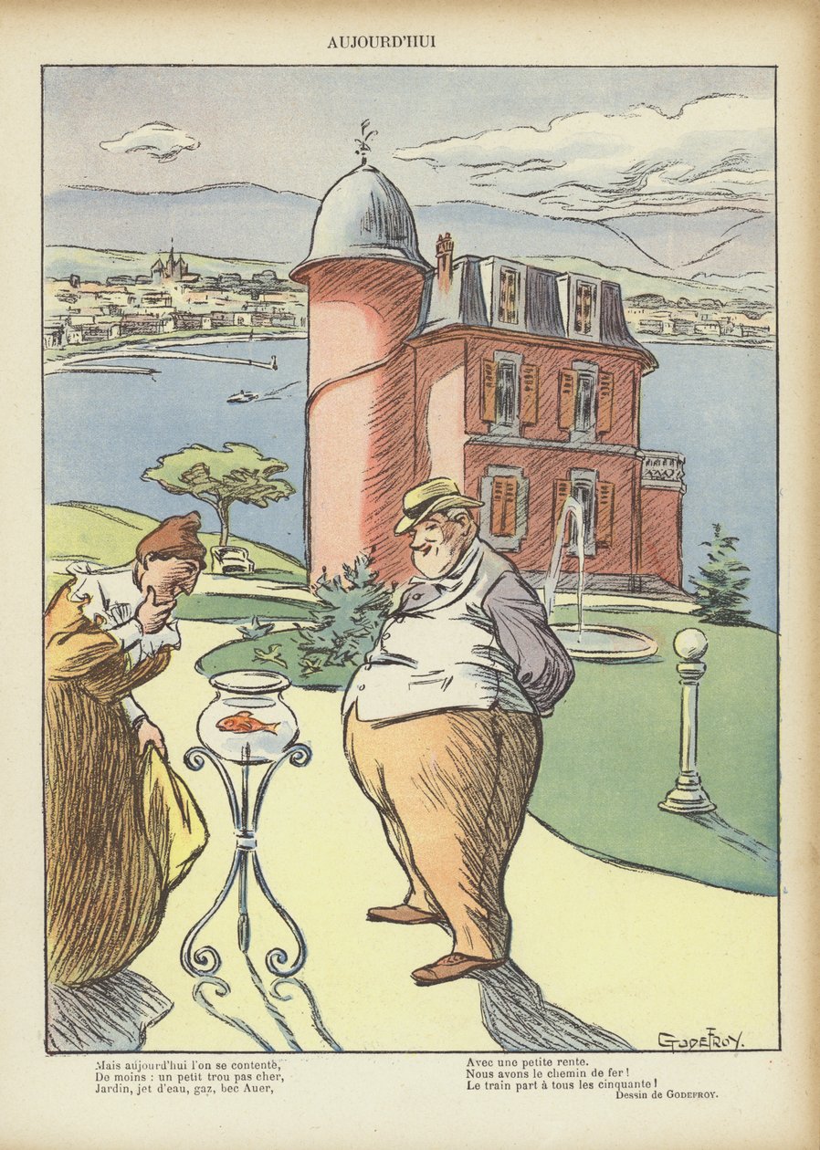 Ilustrace pro Le Rire (barevná litografie) od French School