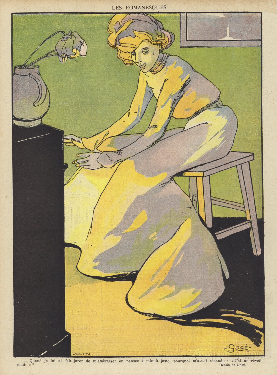 Ilustrace pro Le Rire (barevná litografie) od French School