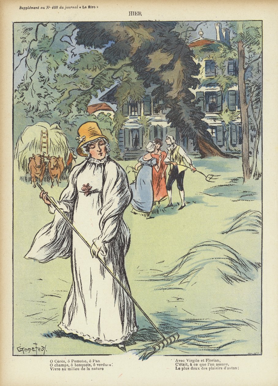 Ilustrace pro Le Rire (barevná litografie) od French School