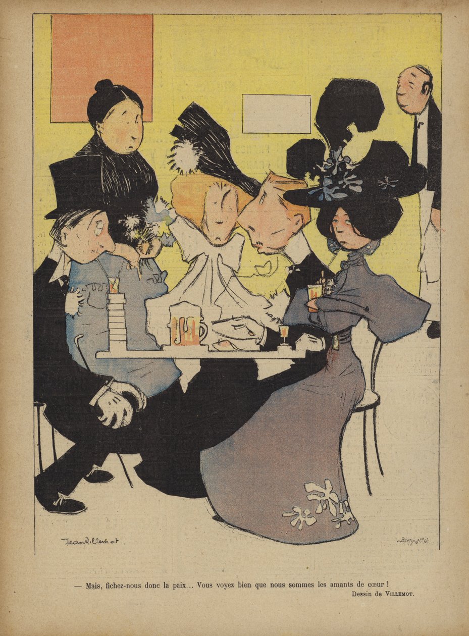 Ilustrace pro Le Rire (barevná litografie) od French School