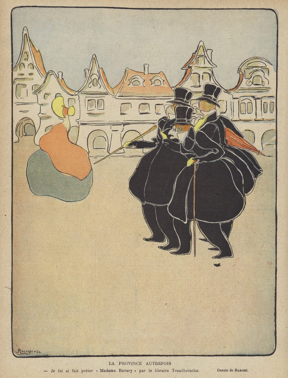 Ilustrace pro Le Rire (barevná litografie) od French School
