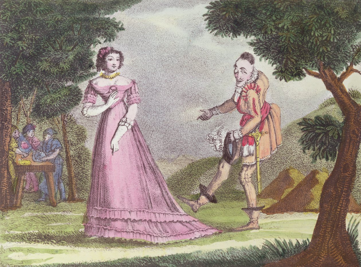 Ilustrace pro Riquet a la Houppe, pohádka Charlese Perraulta (1628-1703), c. 1820-30 od French School