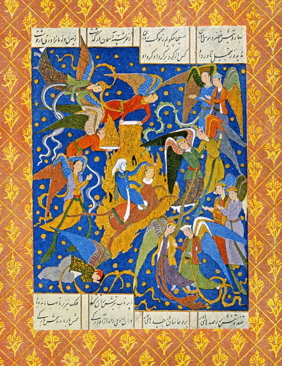 Ilustrace pro The Arabian Nights, 1895 (barevná rytina) od French School