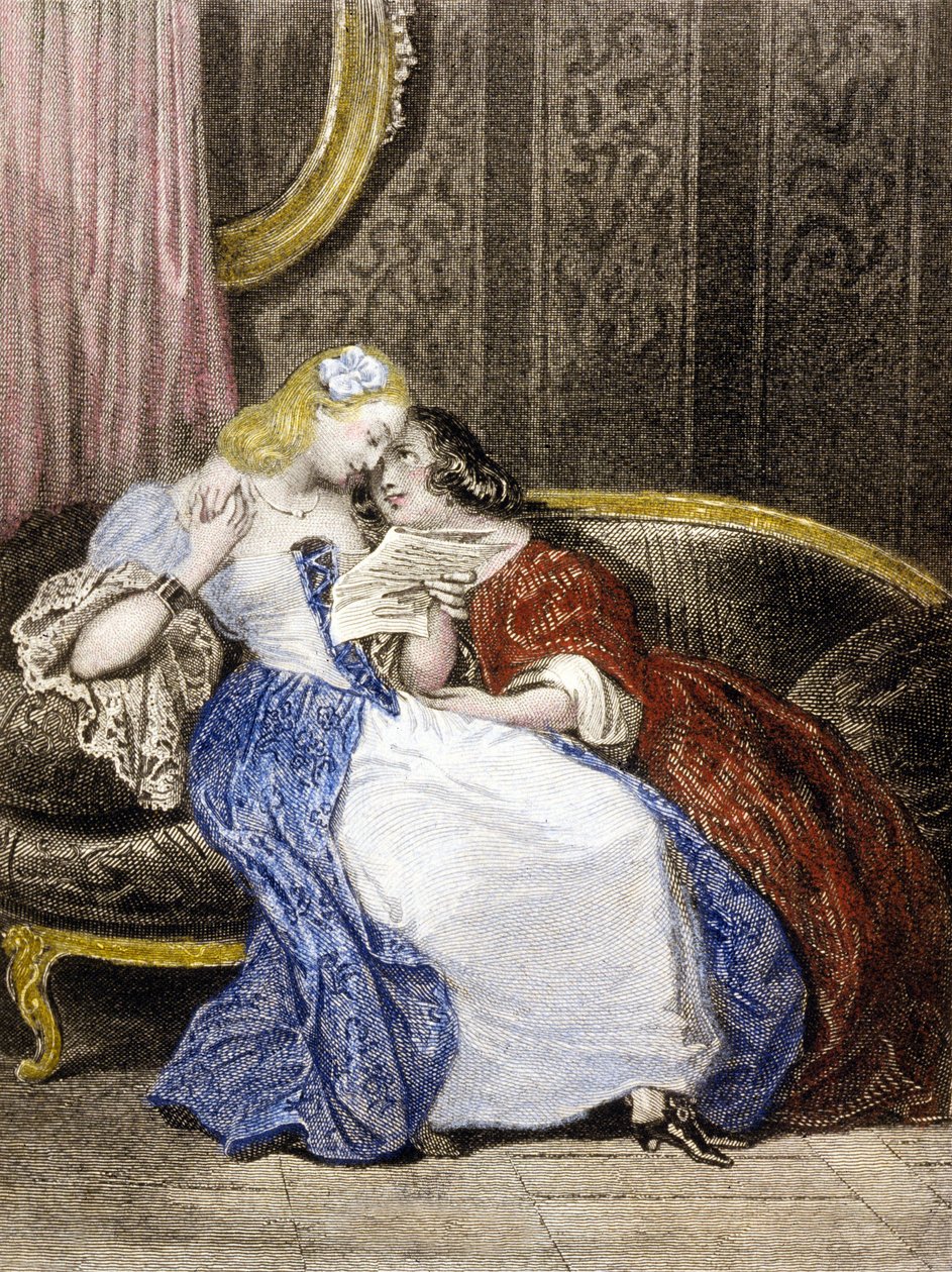 Ilustrace z Julie or the New Heloise, c.1852 od French School