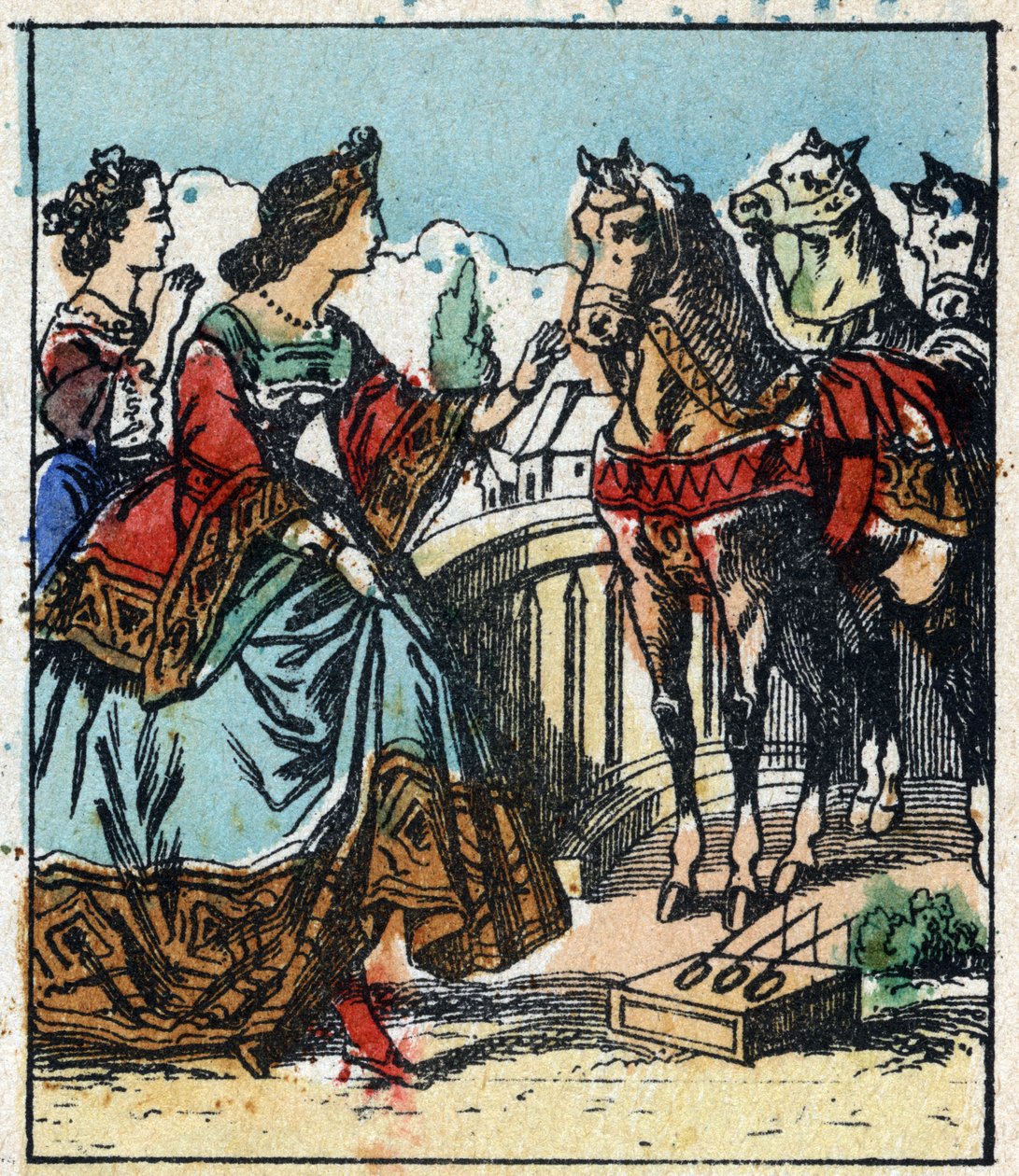 Ilustrace pohádky Charlese Perraulta „Popelka aneb Skleněný střevíček“. Dřevoryt Imaging Pellerin - Epinal, sd. Konec 19. století. od French School