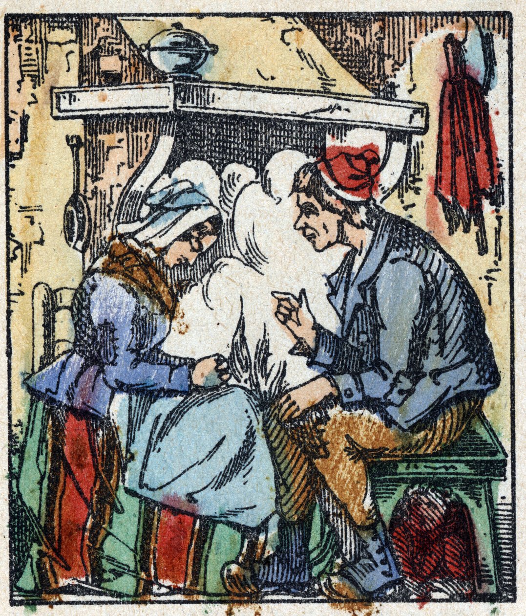Ilustrace příběhu „Le petit poucet“ od Charlese Perraulta. Dřevoryt Imaging Pellerin - Epinal, sd. Konec 19. století. od French School