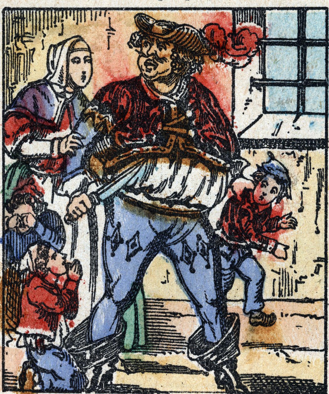 Ilustrace příběhu „Le petit poucet“ od Charlese Perraulta. Dřevoryt Imaging Pellerin - Epinal, sd. Konec 19. století. od French School