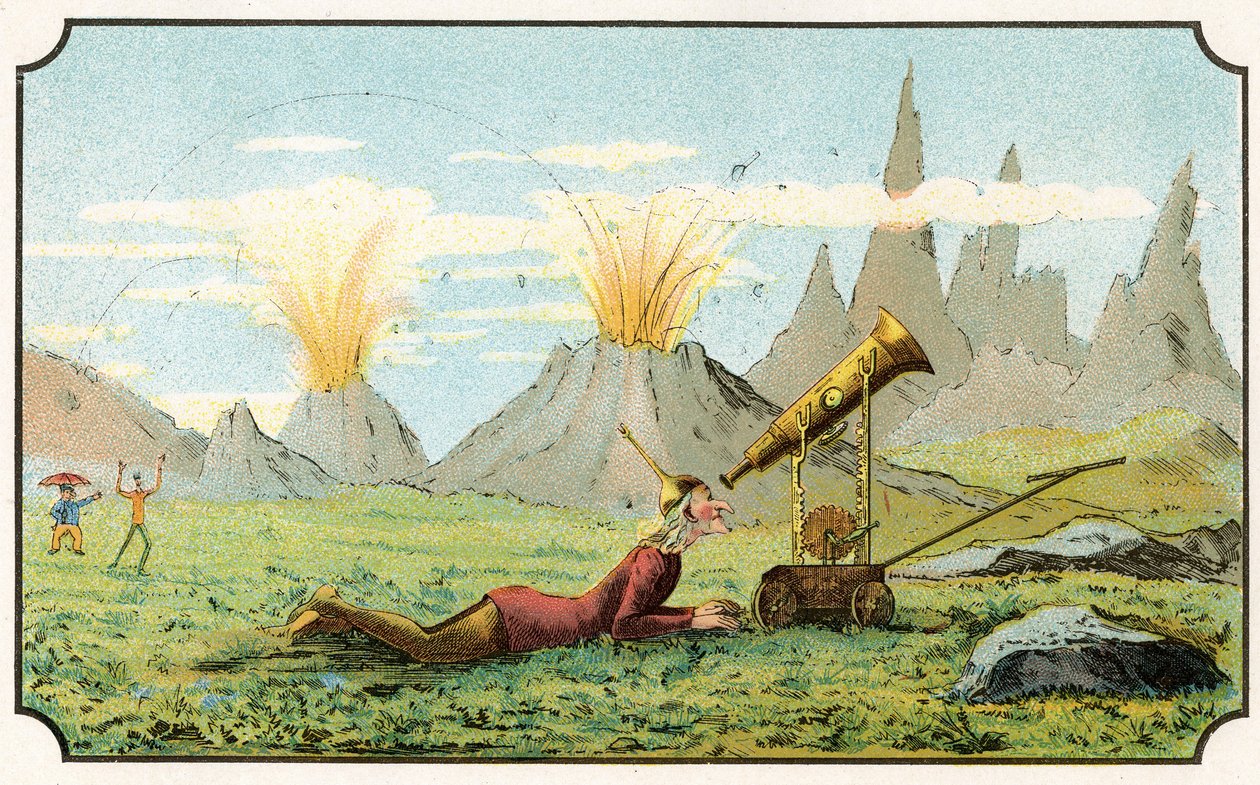 Ilustrace knihy "Voyage dans la lune avant 1900" od A. de Ville-d
