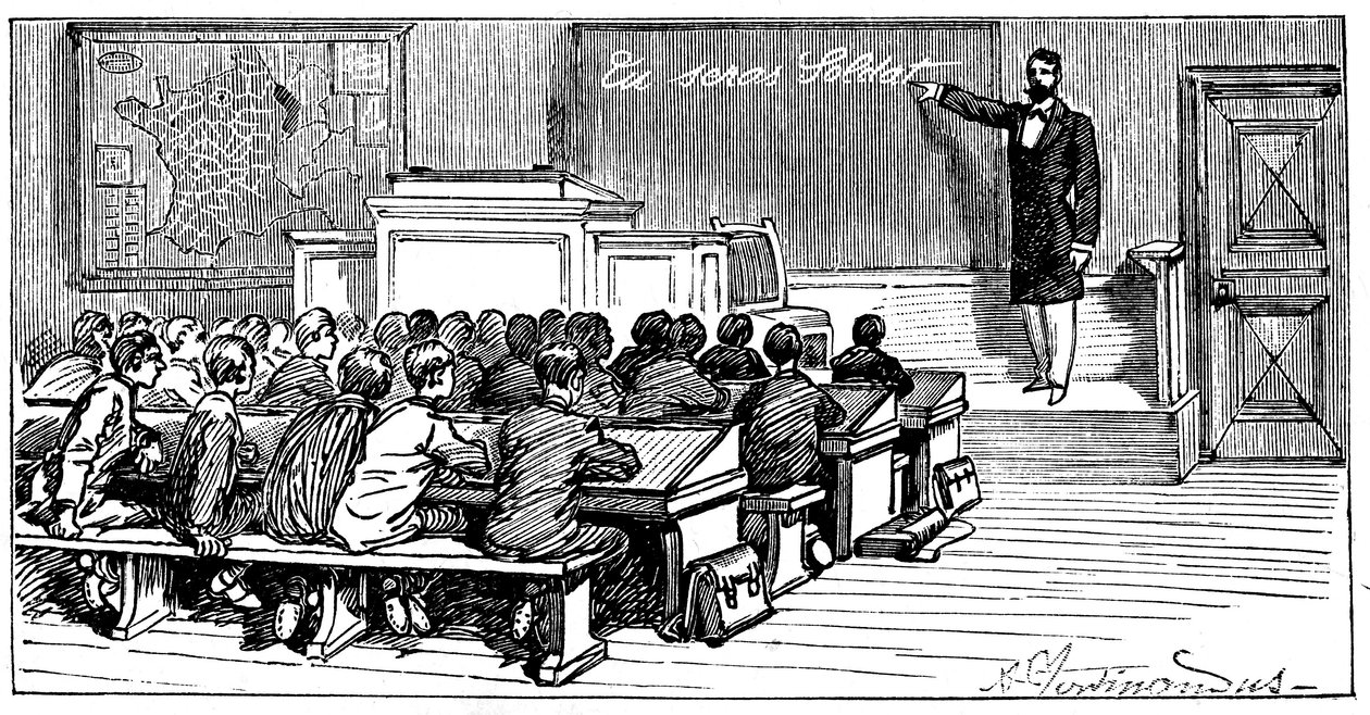 Ilustrace knihy Emile Lavisse „Budeš vojákem“, Armand Colin, 1899 od French School