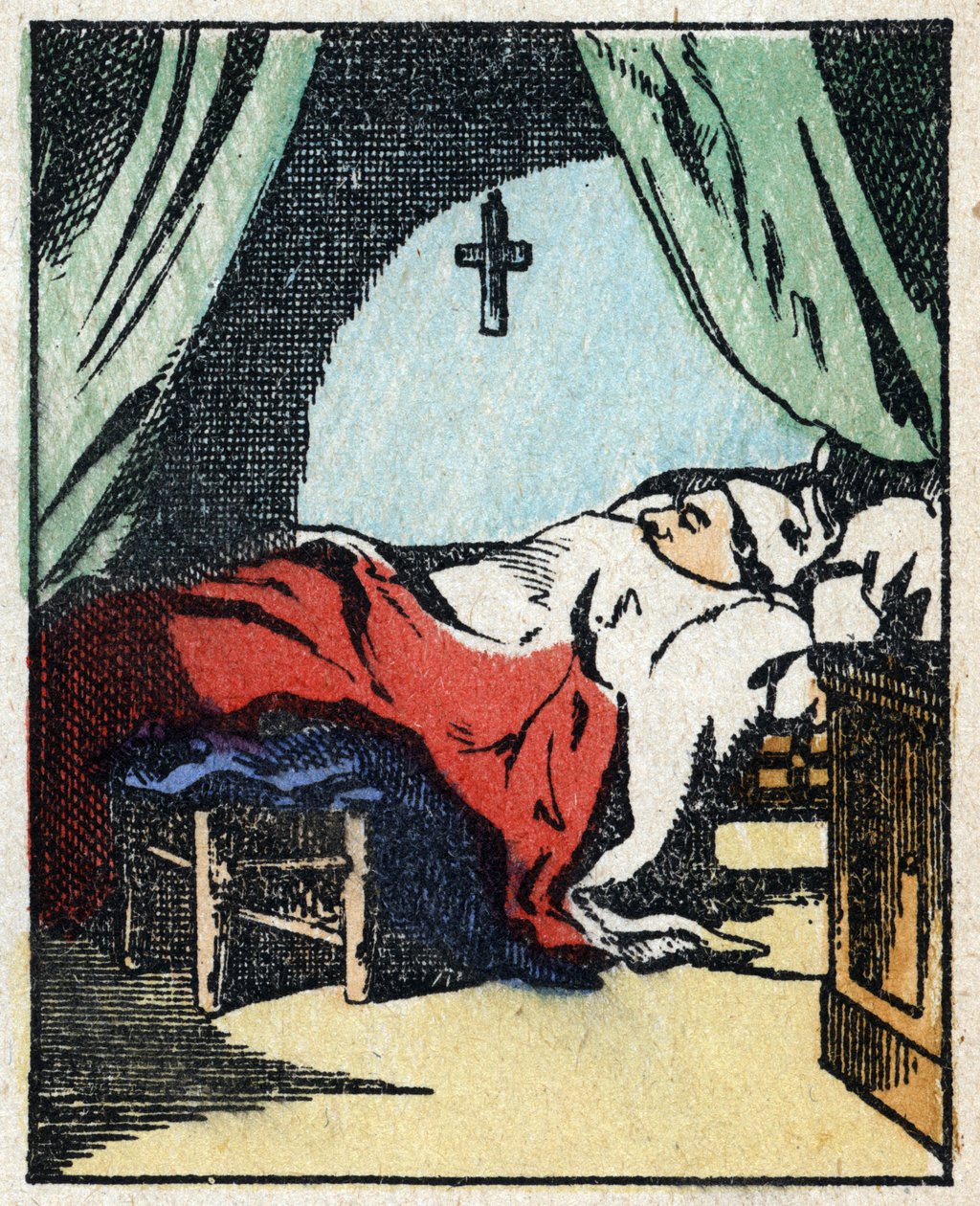 Ilustrace příběhu „“ Veridique Historie Jeannot Serinet „“ Dřevoryt Imagery Pellerin - Epinal, sd. Konec 19. století. od French School