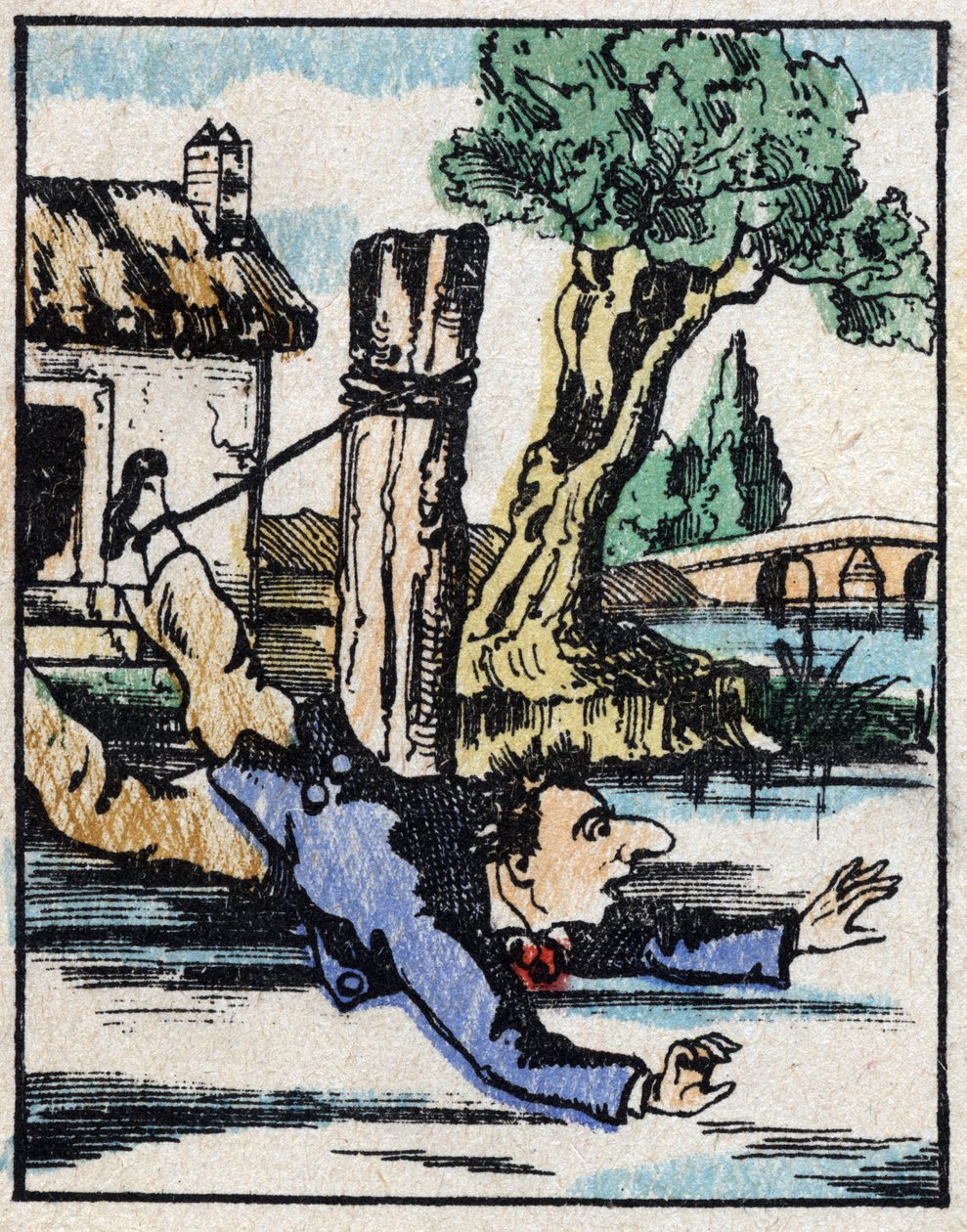 Ilustrace příběhu „“ Veridique Historie Jeannot Serinet „“ Dřevoryt Imagery Pellerin - Epinal, sd. Konec 19. století. od French School
