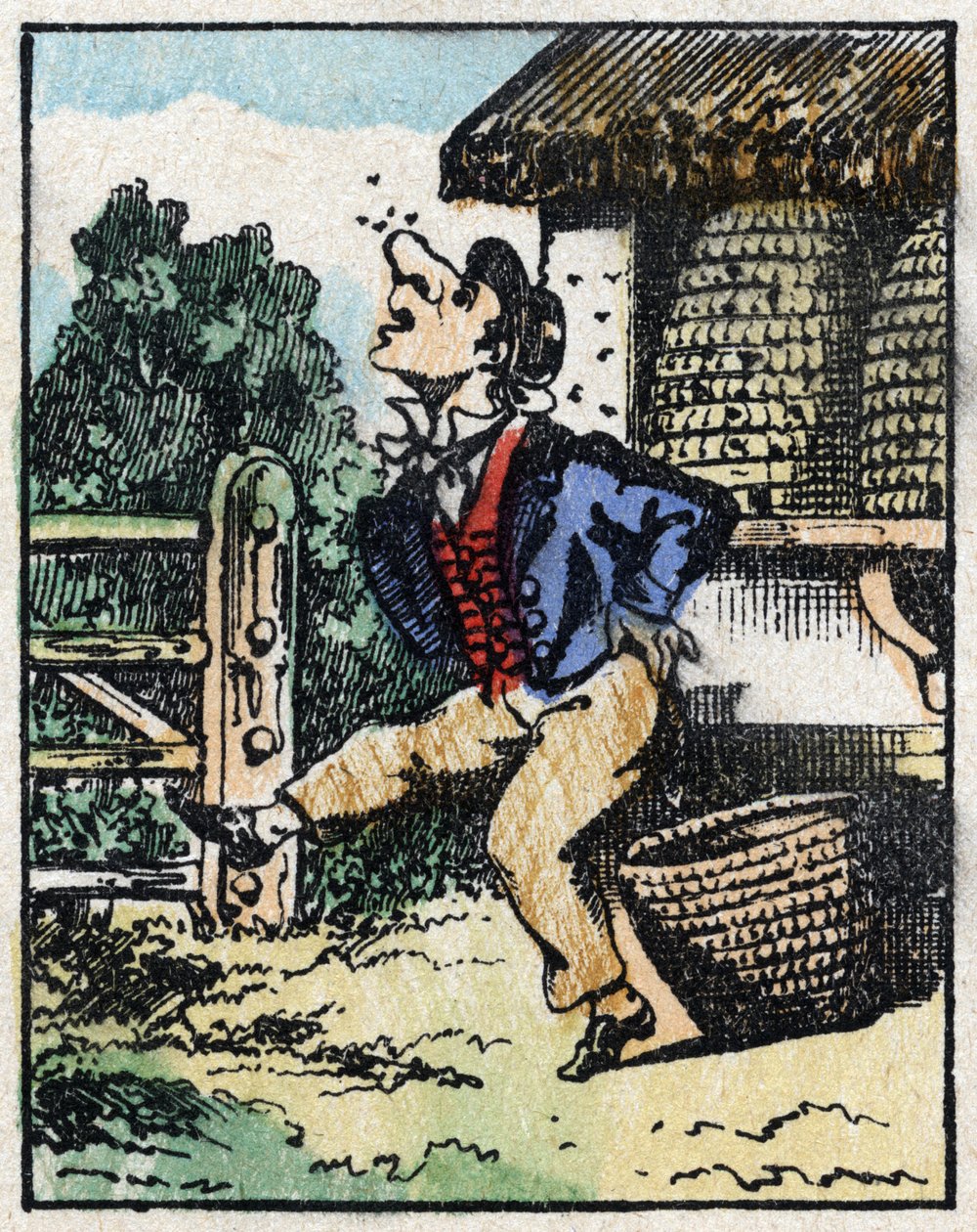 Ilustrace příběhu „“ Veridique Historie Jeannot Serinet „“ Dřevoryt Imagery Pellerin - Epinal, sd. Konec 19. století. od French School