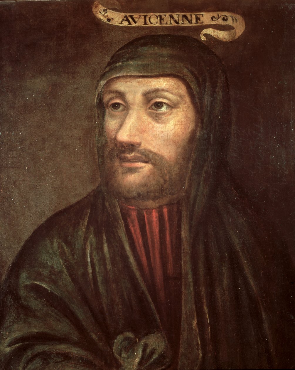 Imaginární portrét Avicenny (Ibn Sina) (c.992-1037) od French School