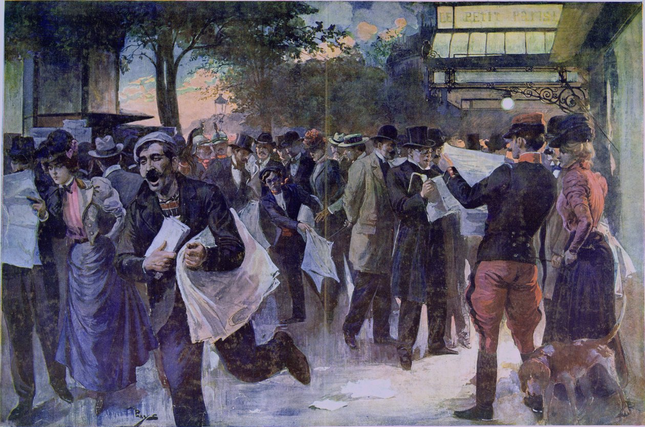 Důležité zprávy, kolem roku 1900 od French School