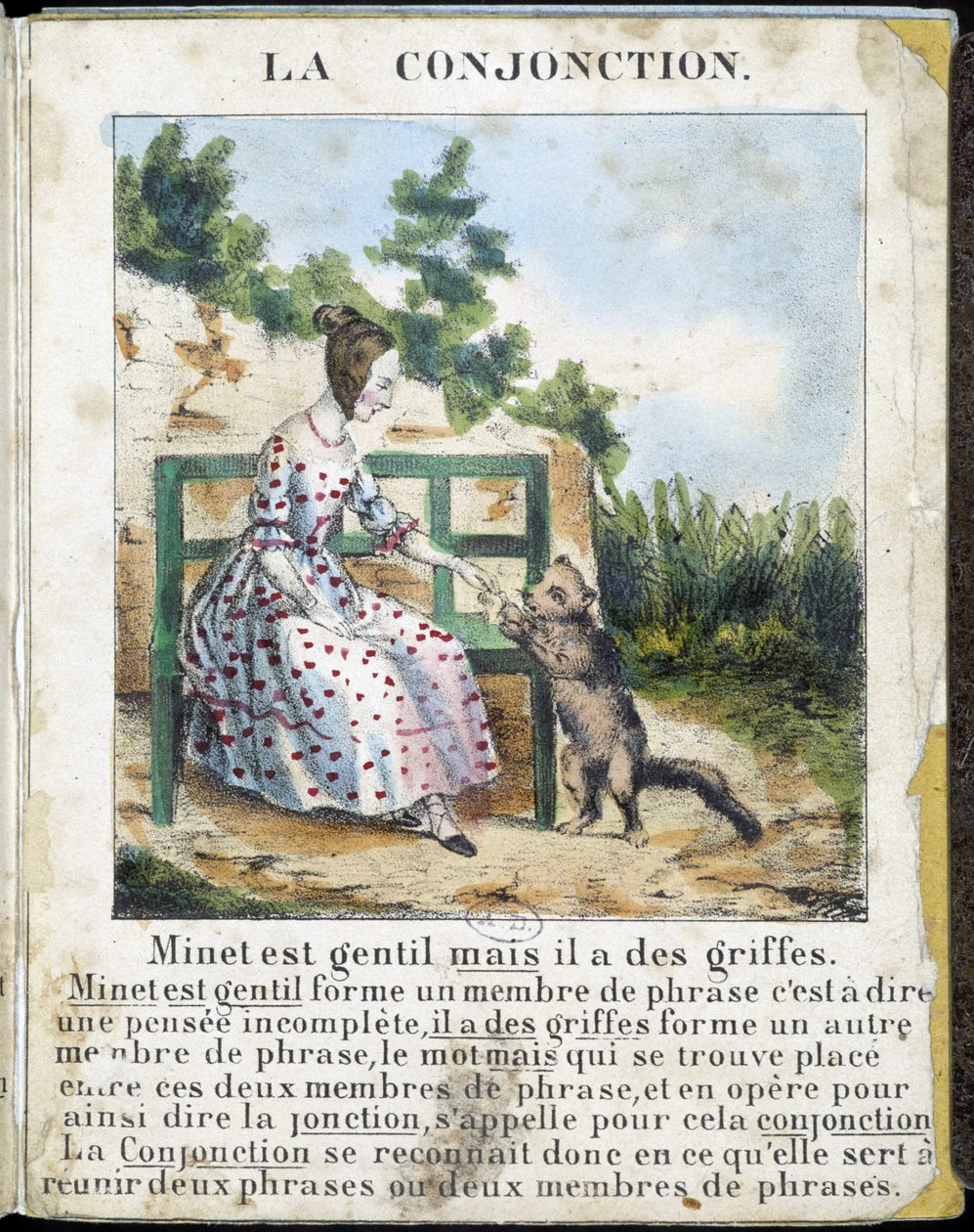 V „La grammaire en images“, letákové album, kolem roku 1850. od French School