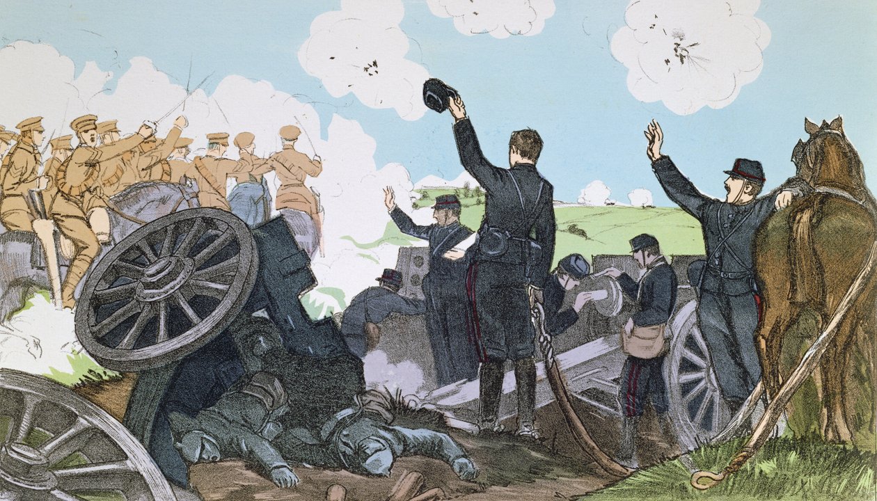 Incident během první bitvy na Marně, 6.-13. září 1914 od French School