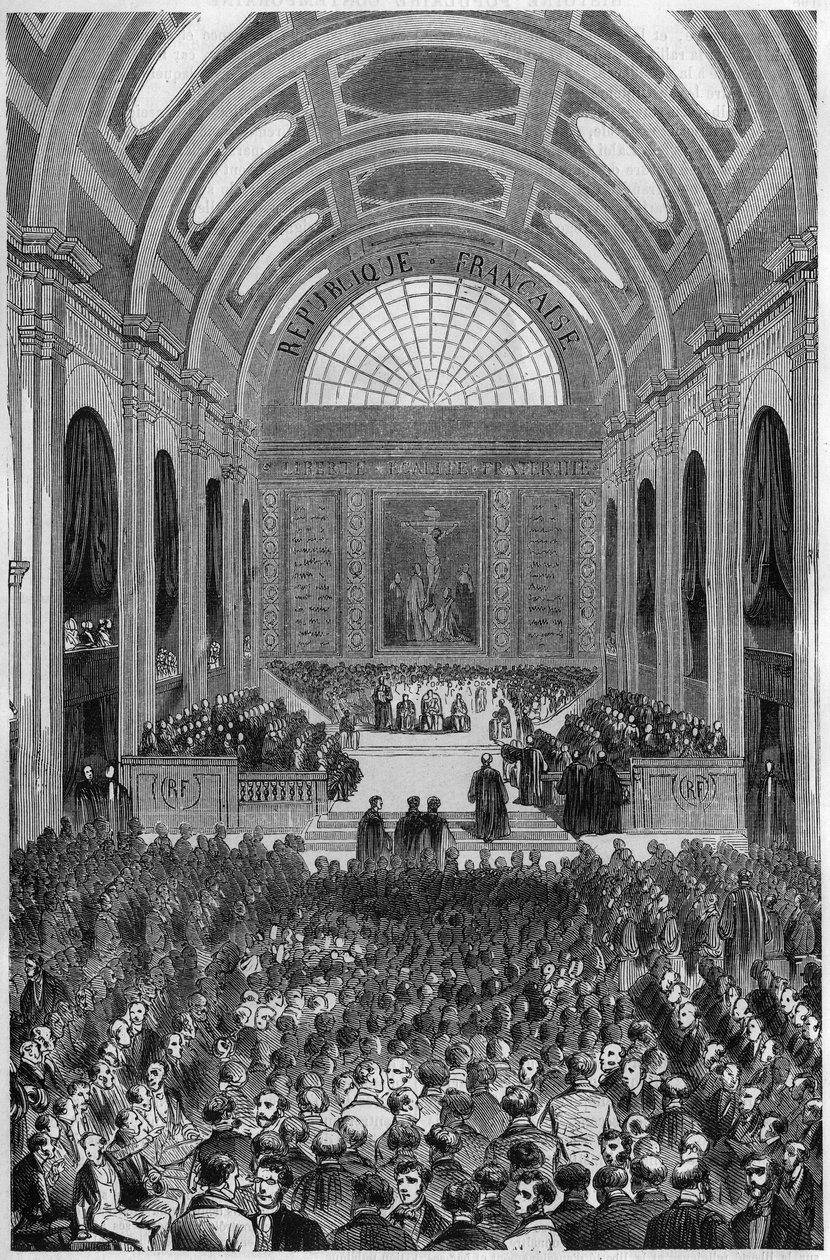 Institution de la Magistrature: místopřísežné složil dne 3. listopadu 1849 v Paříži. od French School