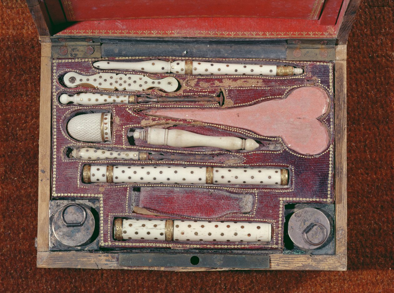 Pouzdro na nástroje pro očkování, cca 1820 od French School