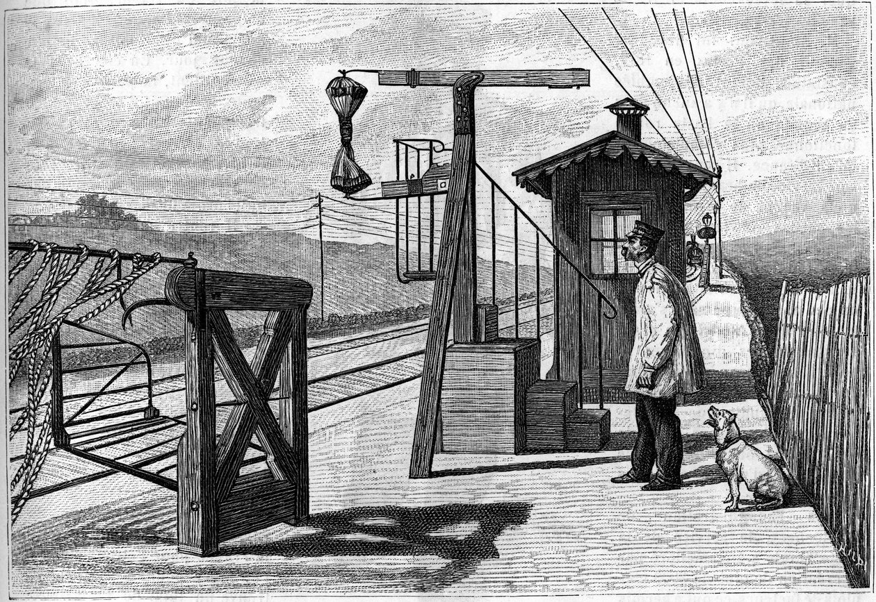 To bylo slavnostně otevřeno v roce 1884 v Pont sur Seine Monseur Cochery (ministr pošt a telegrafů). Rytina ve slavném časopise "" La jeunesse "" od French School
