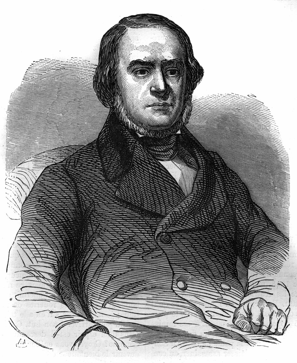 Italské národní hnutí: Daniele Manin (1804-1857), vyhlašuje Benátskou republiku (1848). Rytina v „Historie papežů-králů-královen a císařů v průběhu staletí““ od Maurice Lachatre od French School