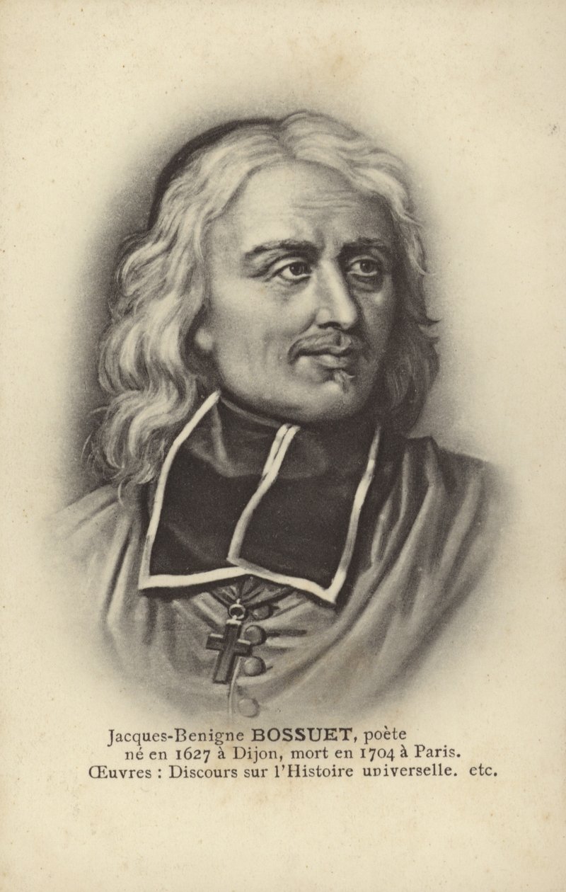 Jacques-Benigne Bossuet (1627-1704), francouzský katolický biskup, teolog a spisovatel (litografie) od French School