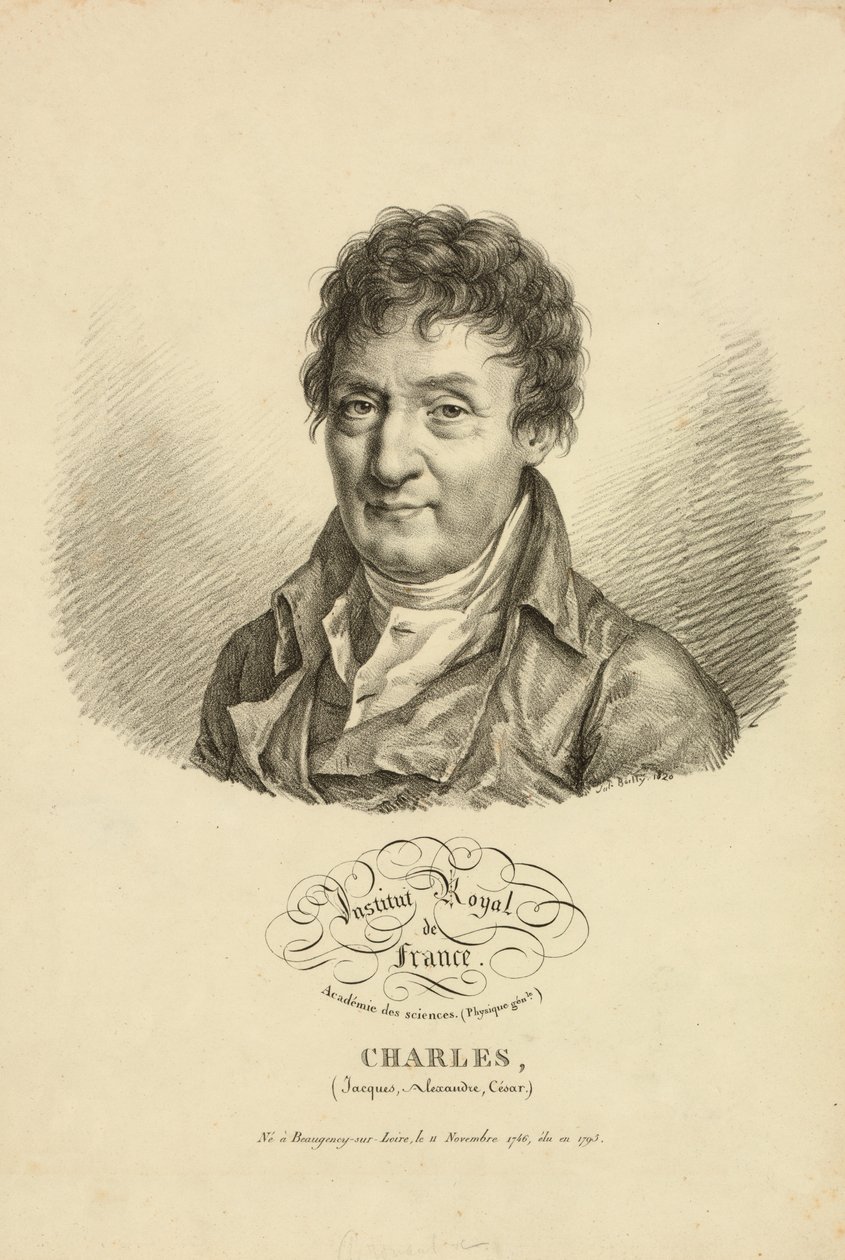 Jacques Alexandre Cesar Charles, 1820 od French School