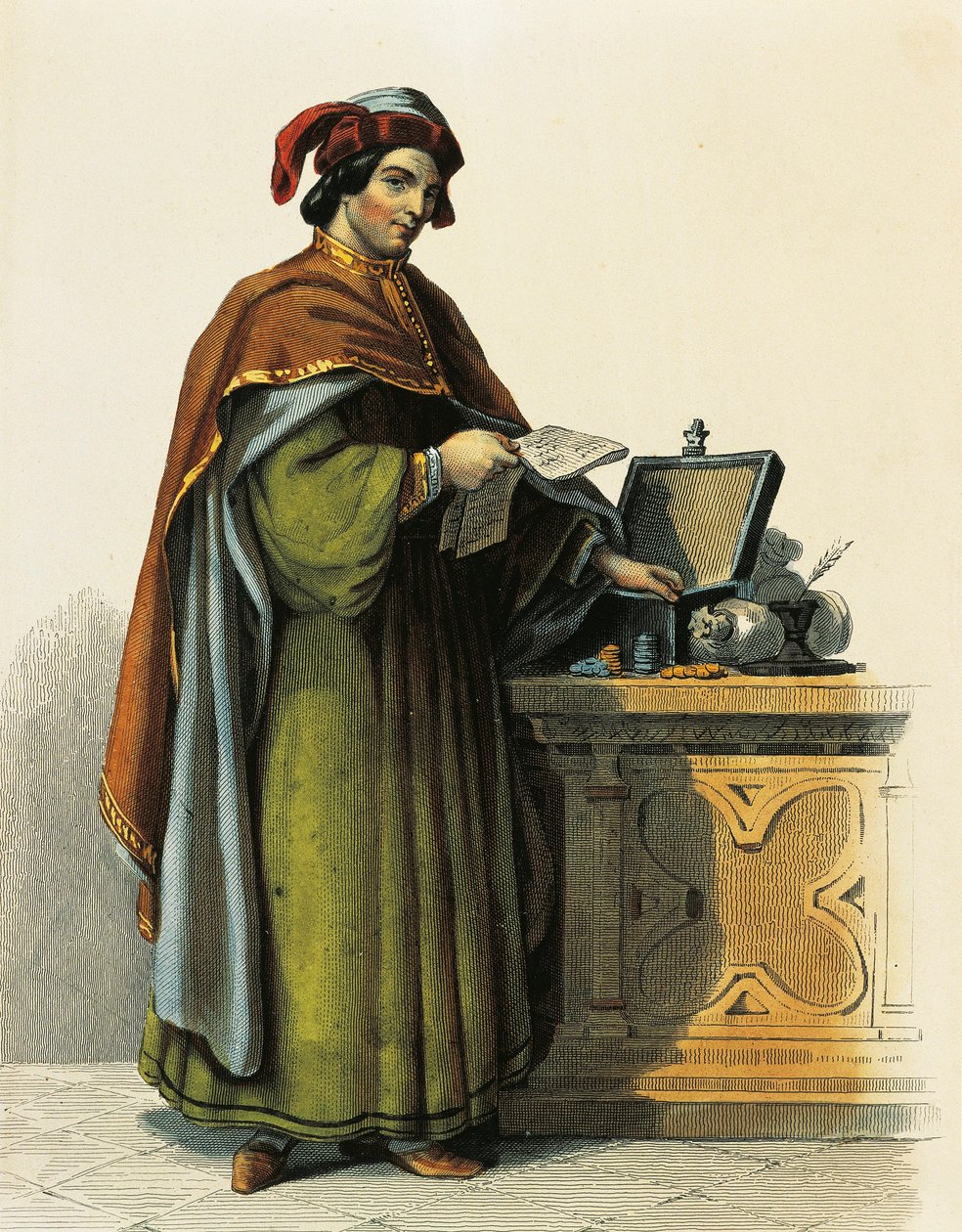 Jacques Coeur (asi 1395-1456), francouzský obchodník od French School
