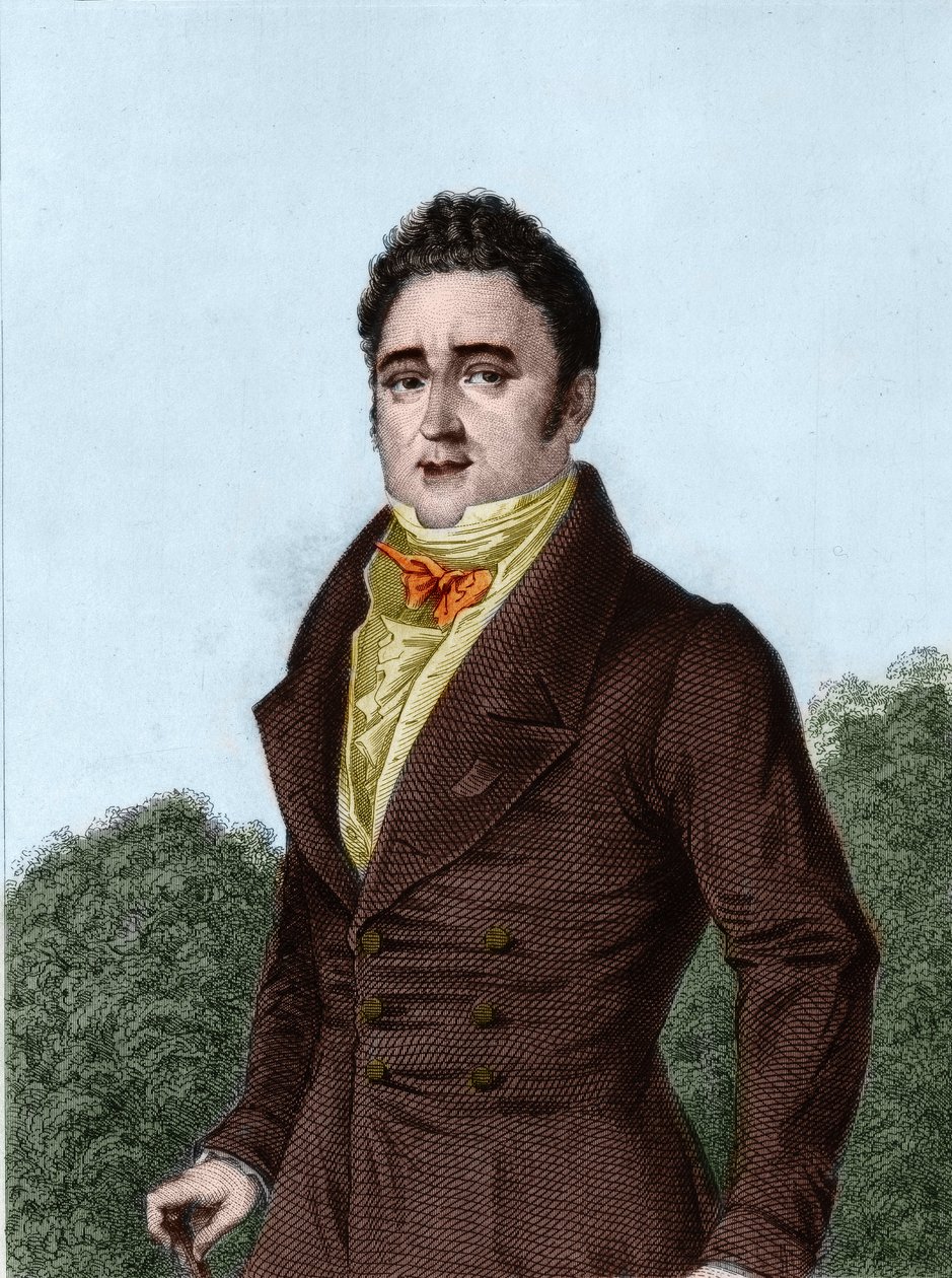 Jacques Lafitte (1767-1844), francouzský bankéř a politik - rytina „Historie politického a soukromého života Ludvíka Filipa“ od French School